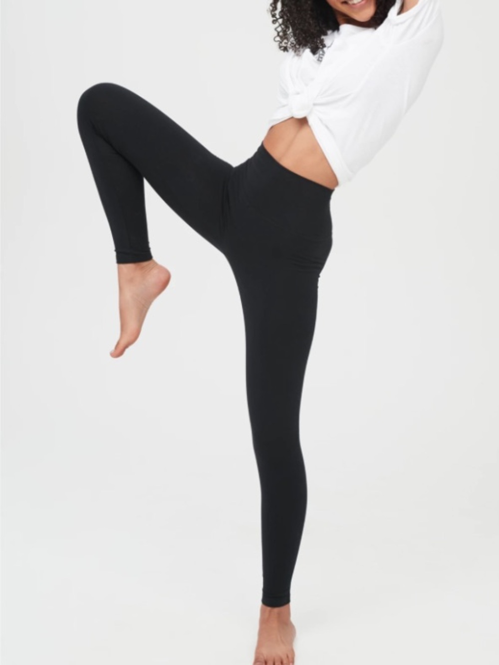 Aerie Offline High Rise Long Black Leggings XL